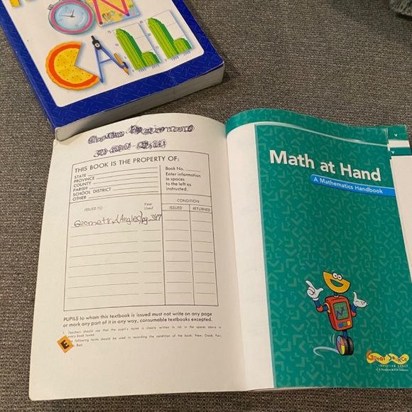 MATH ON CALL - MATH ON HAND 2 Mathematics Handbooks Colorful Books for Concepts - Picture 8 of 11